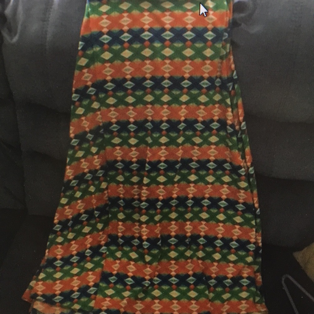 LuLaRoe Maxi Skirt with geometric design